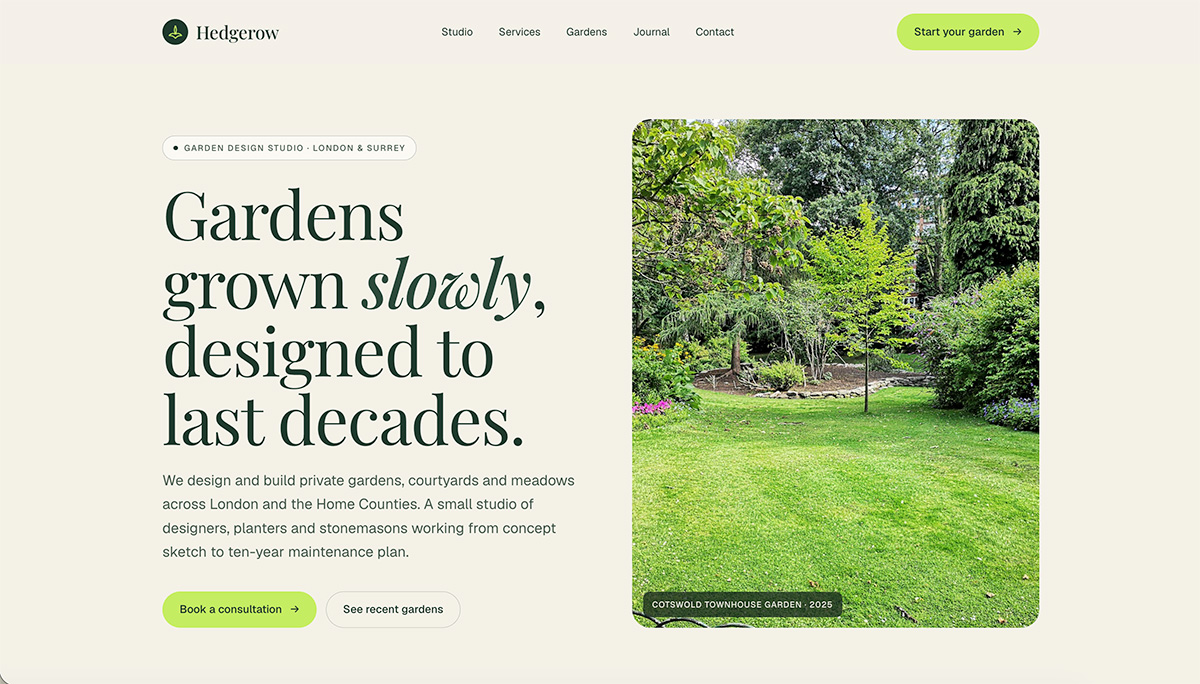 Hedgerow demo preview
